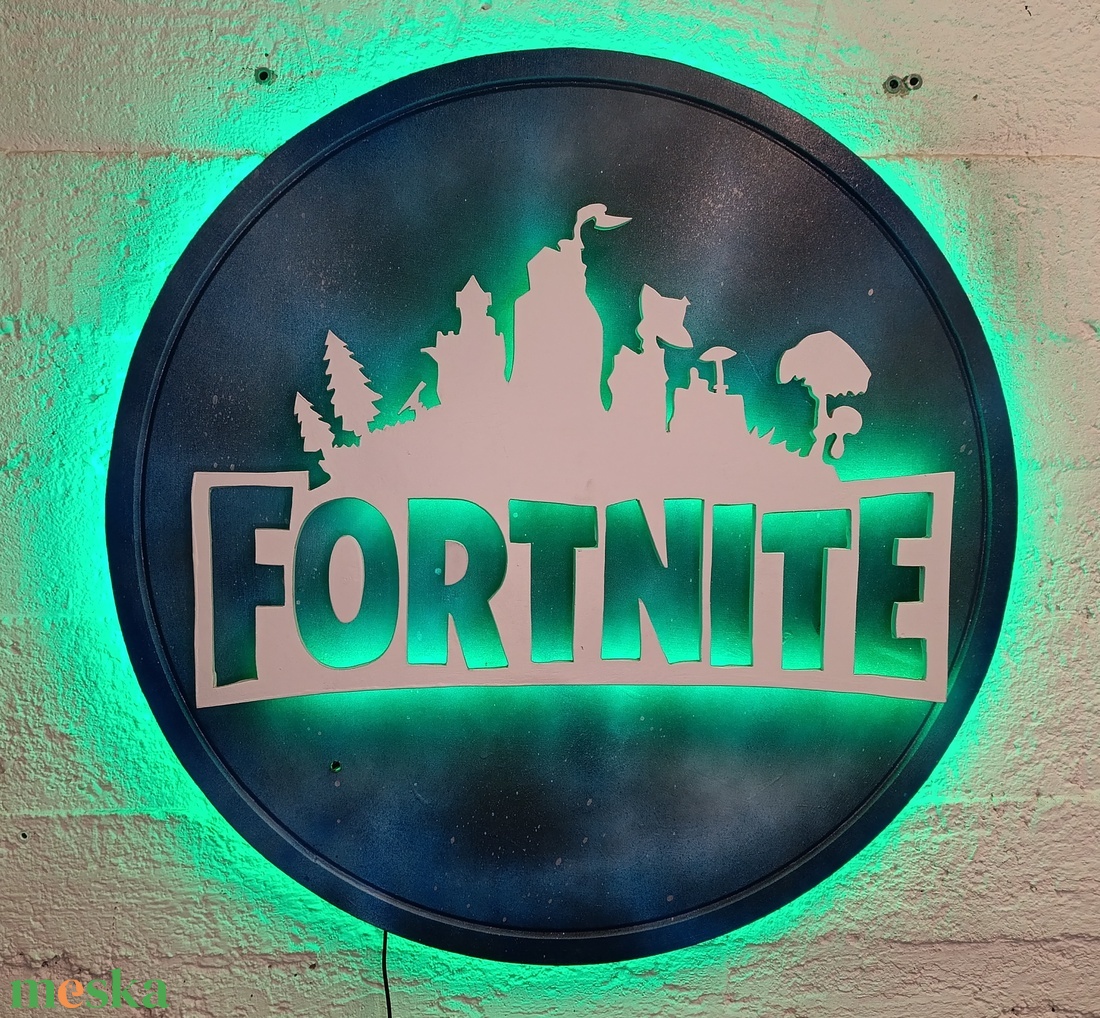 Fortnite - világító falikép - otthon & életmód - dekoráció - kép & falikép - fából készült kép - Meska.hu Fortnite - világító falikép - otthon & életmód - dekoráció - kép & falikép - fából készült kép - Meska.hu