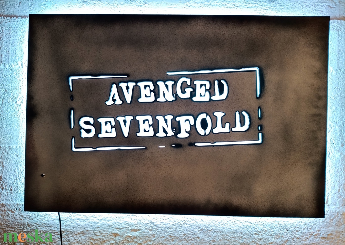 Avenged Sevenfold világító falikép - otthon & életmód - dekoráció - kép & falikép - fából készült kép - Meska.hu Avenged Sevenfold világító falikép - otthon & életmód - dekoráció - kép & falikép - fából készült kép - Meska.hu