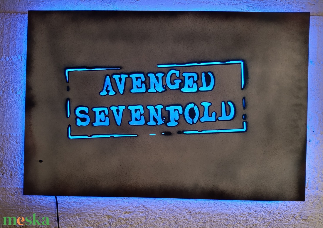 Avenged Sevenfold világító falikép - otthon & életmód - dekoráció - kép & falikép - fából készült kép - Meska.hu Avenged Sevenfold világító falikép - otthon & életmód - dekoráció - kép & falikép - fából készült kép - Meska.hu
