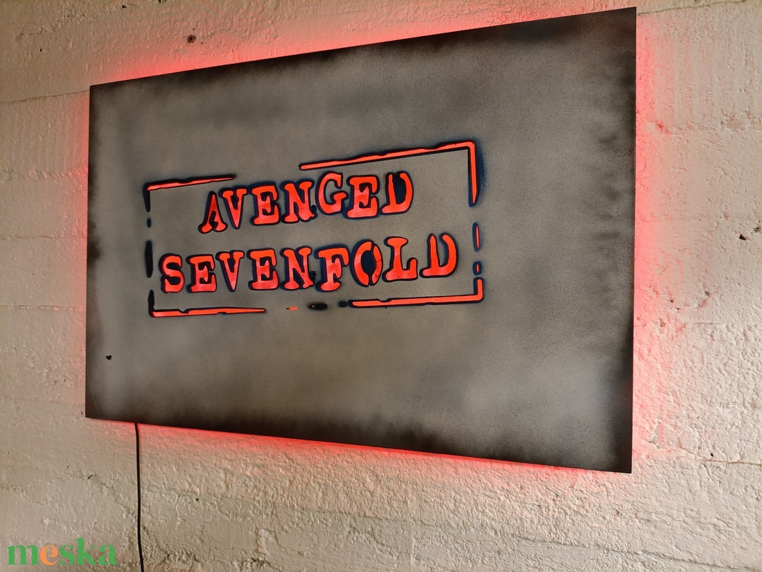 Avenged Sevenfold világító falikép - otthon & életmód - dekoráció - kép & falikép - fából készült kép - Meska.hu Avenged Sevenfold világító falikép - otthon & életmód - dekoráció - kép & falikép - fából készült kép - Meska.hu