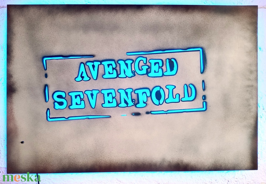 Avenged Sevenfold világító falikép - otthon & életmód - dekoráció - kép & falikép - fából készült kép - Meska.hu Avenged Sevenfold világító falikép - otthon & életmód - dekoráció - kép & falikép - fából készült kép - Meska.hu