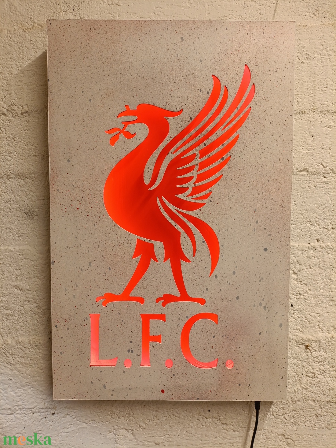 Liverpool - falikép és hangulatvilágítás - otthon & életmód - dekoráció - kép & falikép - fából készült kép - Meska.hu