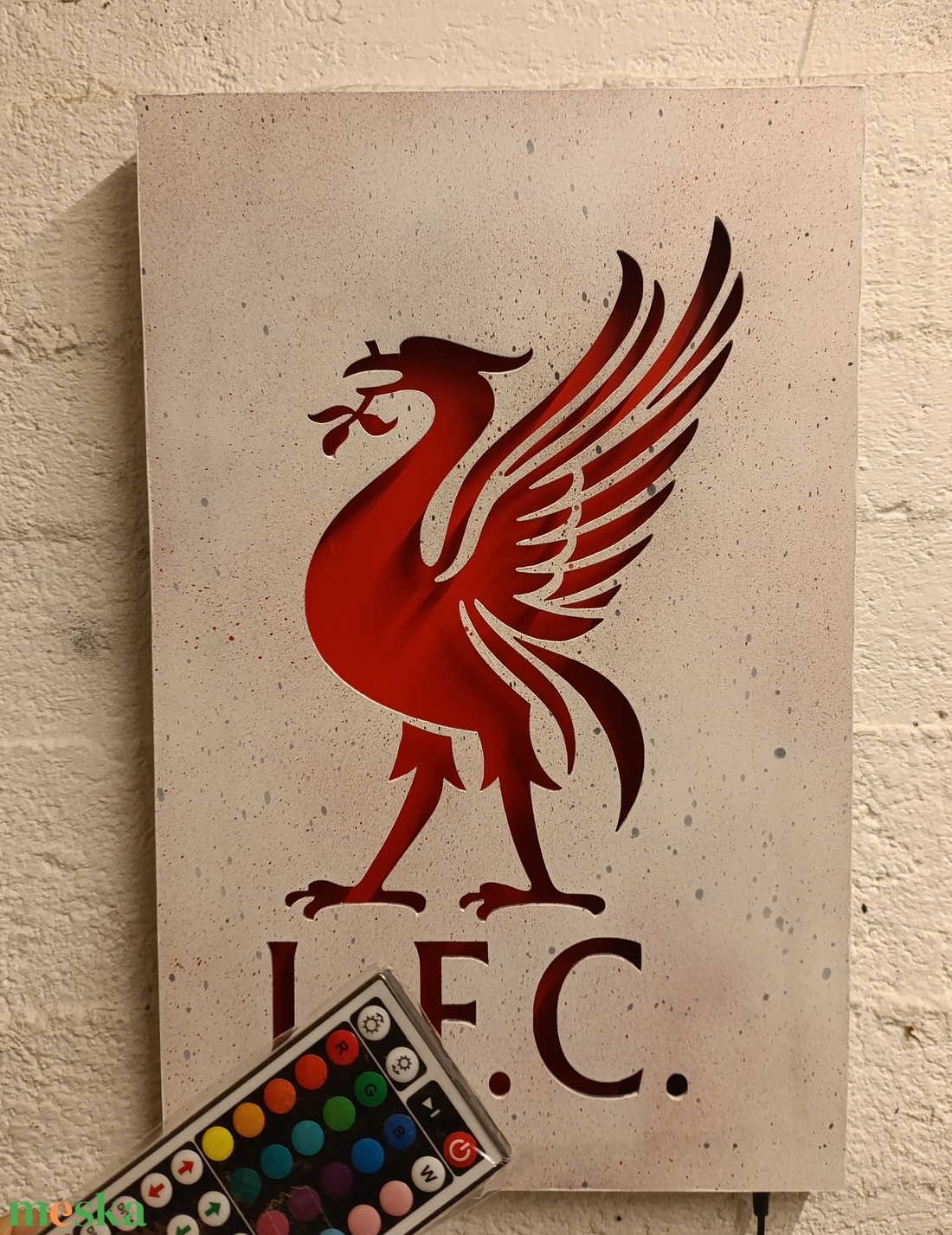 Liverpool - falikép és hangulatvilágítás - otthon & életmód - dekoráció - kép & falikép - fából készült kép - Meska.hu