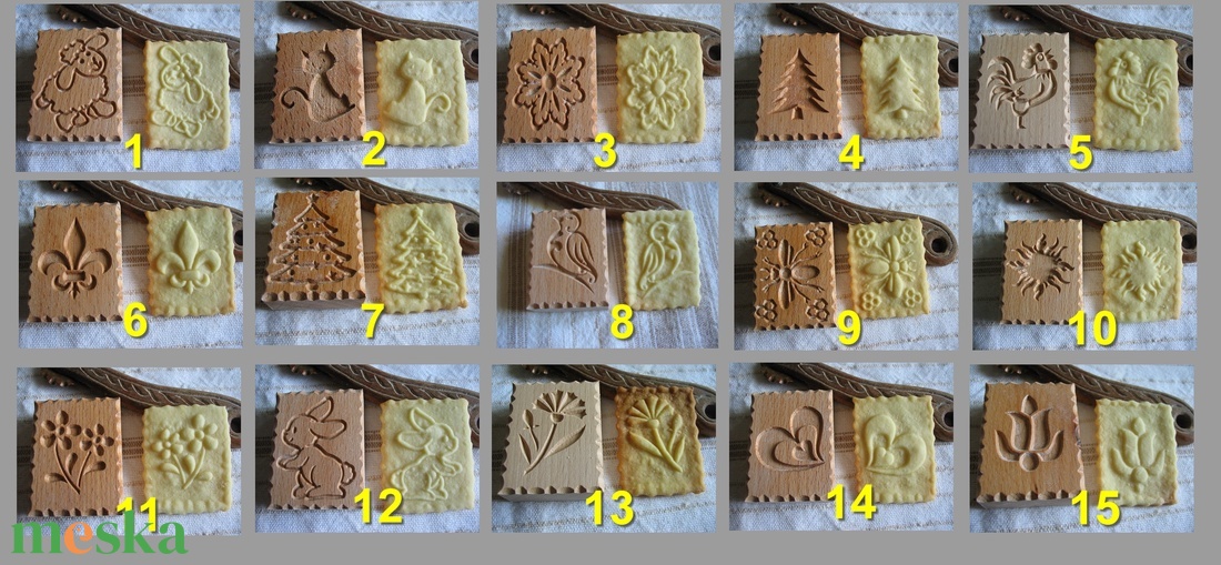 5 db Kekszmintázó sütinyomda sütipecsét kekszpecsét (45 féléből választhat) - otthon & életmód - konyhafelszerelés, tálalás - sütés, főzés - sütikiszúró - Meska.hu