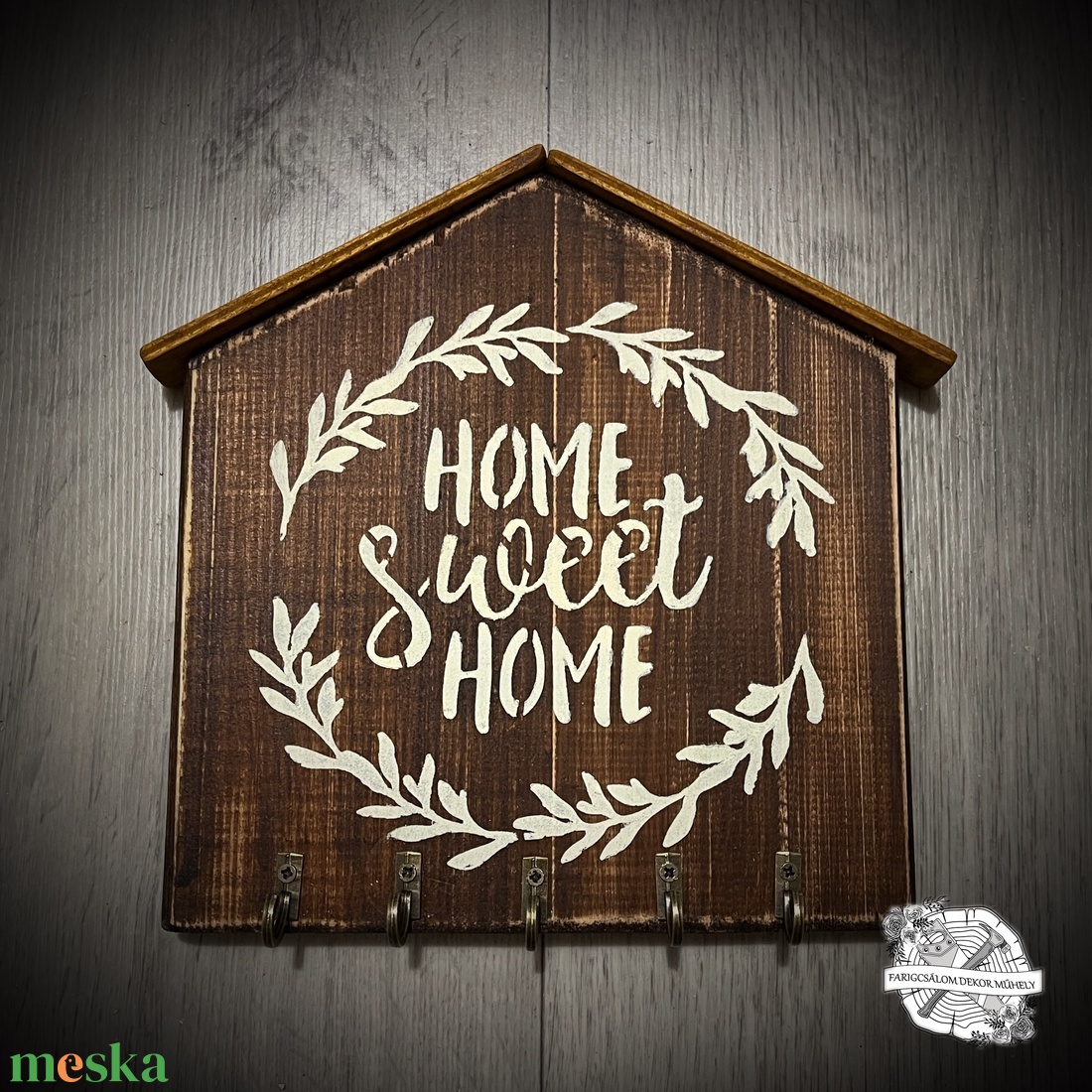 Home Sweet Home Házikó alakú fali kulcstartó - otthon & életmód - dekoráció - fali és függő dekoráció - fali kulcstartó - Meska.hu Home Sweet Home Házikó alakú fali kulcstartó - otthon & életmód - dekoráció - fali és függő dekoráció - fali kulcstartó - Meska.hu
