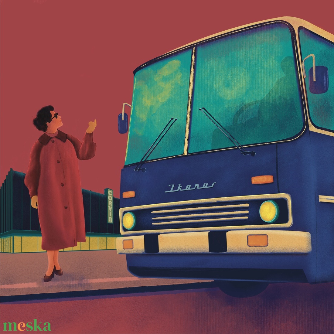 Buszmegálló - Magyar Retró sorozat - poszter - Farkas Benjamin - otthon & életmód - dekoráció - kép & falikép - kép & falikép - Meska.hu Buszmegálló - Magyar Retró sorozat - poszter - Farkas Benjamin - otthon & életmód - dekoráció - kép & falikép - kép & falikép - Meska.hu