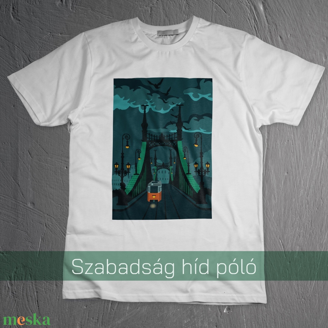 Szabadság híd - póló - ruha & divat - férfi ruha - póló - Meska.hu Szabadság híd - póló - ruha & divat - férfi ruha - póló - Meska.hu