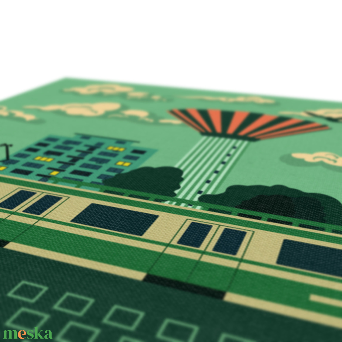 Csepelen a reggel - vászonkép - Farkas Benjamin - otthon & életmód - dekoráció - kép & falikép - vászonkép - Meska.hu