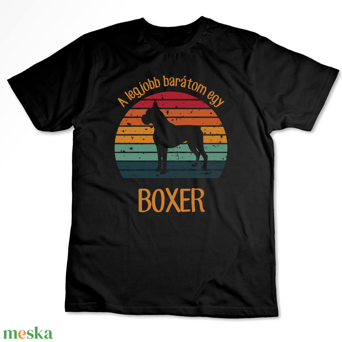 A legjobb barátom egy BOXER - retró póló kutyagazdiknak - ruha & divat - női ruha - póló, felső - Meska.hu