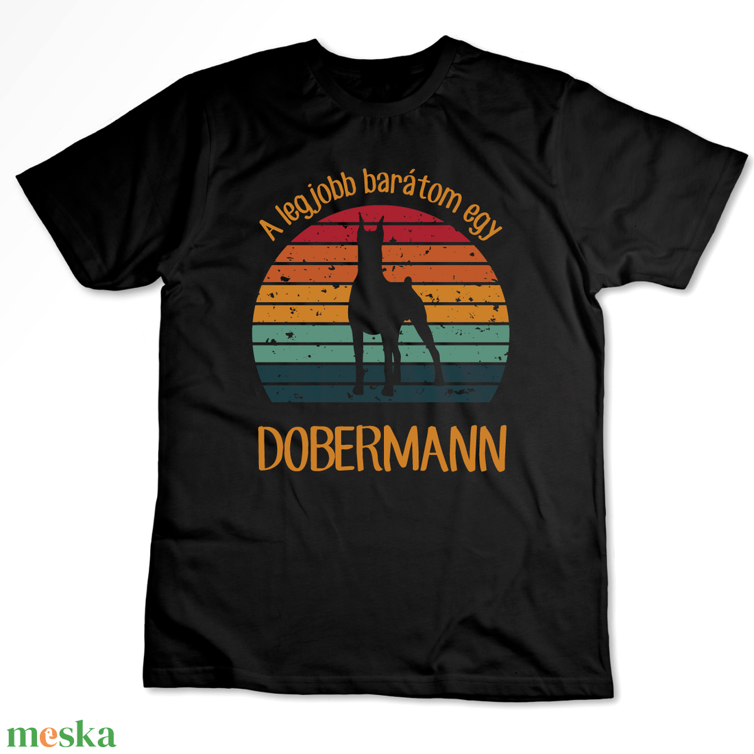 A legjobb barátom egy DOBERMANN - retró póló kutyagazdiknak - ruha & divat - női ruha - póló, felső - Meska.hu