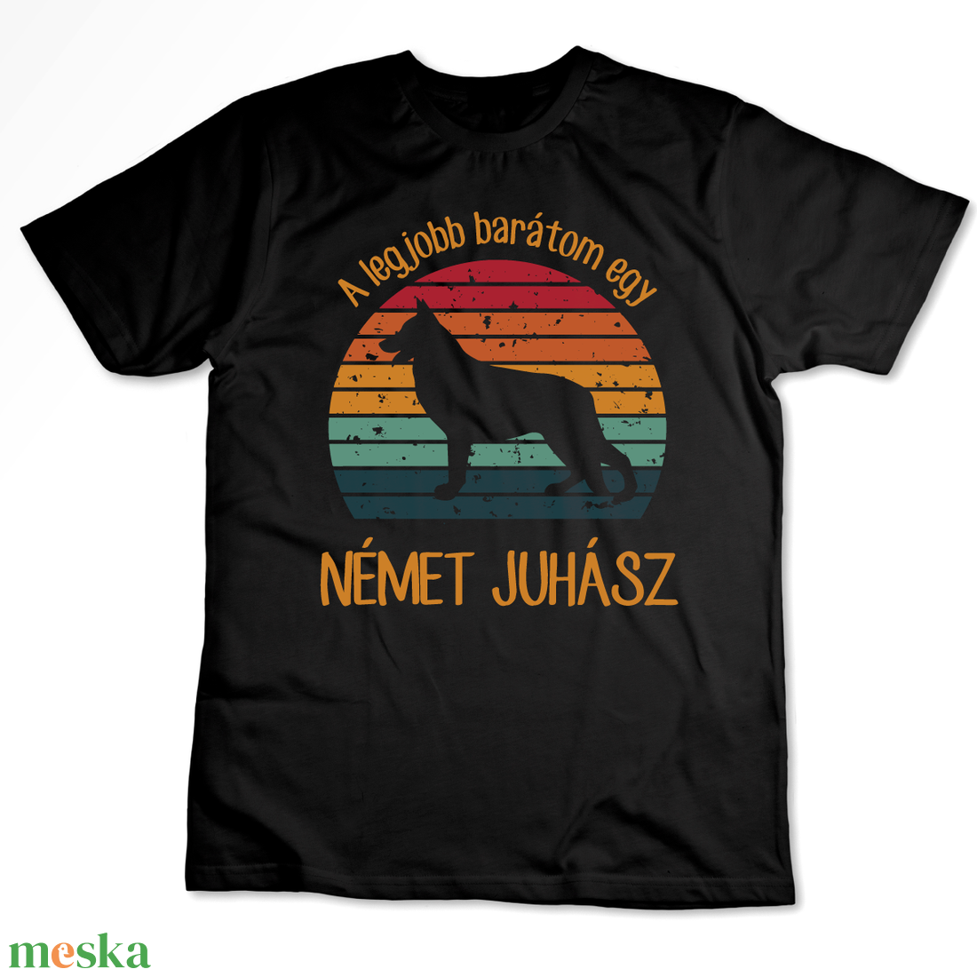 A legjobb barátom egy NÉMET JUHÁSZ - retró póló kutyagazdiknak - ruha & divat - női ruha - póló, felső - Meska.hu
