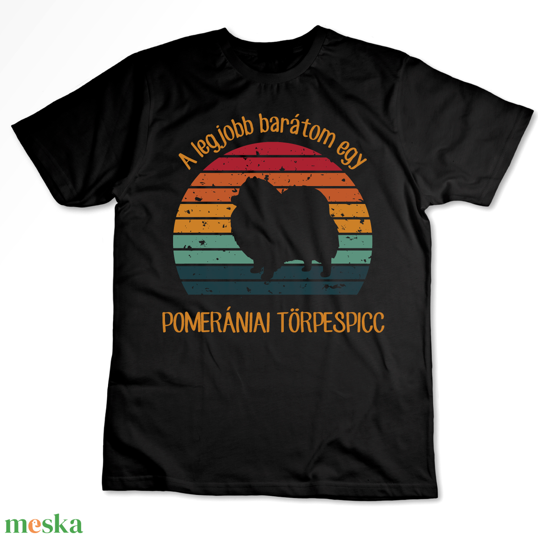 A legjobb barátom egy POMERÁNIAI TÖRPESPICC - retró póló kutyagazdiknak - ruha & divat - női ruha - póló, felső - Meska.hu