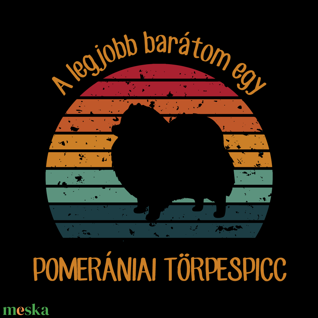 A legjobb barátom egy POMERÁNIAI TÖRPESPICC - retró póló kutyagazdiknak - ruha & divat - női ruha - póló, felső - Meska.hu