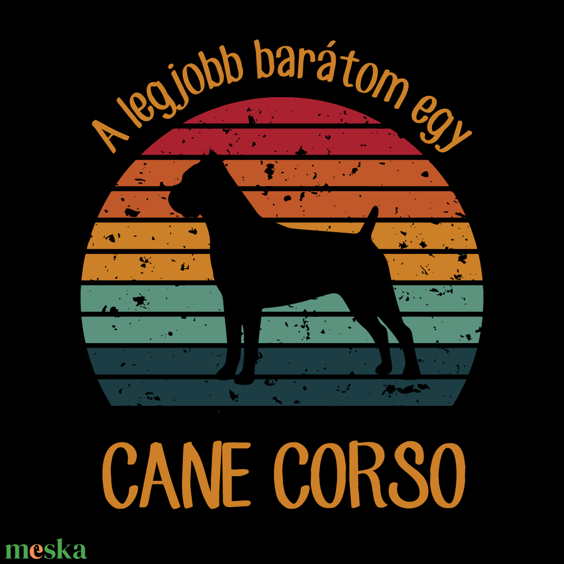 A legjobb barátom egy CANE CORSO - retró póló kutyagazdiknak - ruha & divat - női ruha - póló, felső - Meska.hu