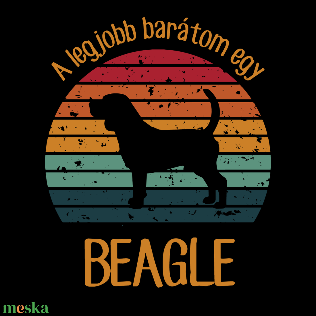 A legjobb barátom egy BEAGLE - retró póló kutyagazdiknak - ruha & divat - női ruha - póló, felső - Meska.hu