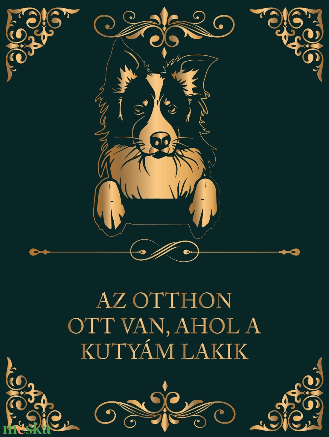 BORDER COLLIE - Az otthon ott van, ahol a kutyám lakik - vászonkép - otthon & életmód - dekoráció - kép & falikép - vászonkép - Meska.hu BORDER COLLIE - Az otthon ott van, ahol a kutyám lakik - vászonkép - otthon & életmód - dekoráció - kép & falikép - vászonkép - Meska.hu