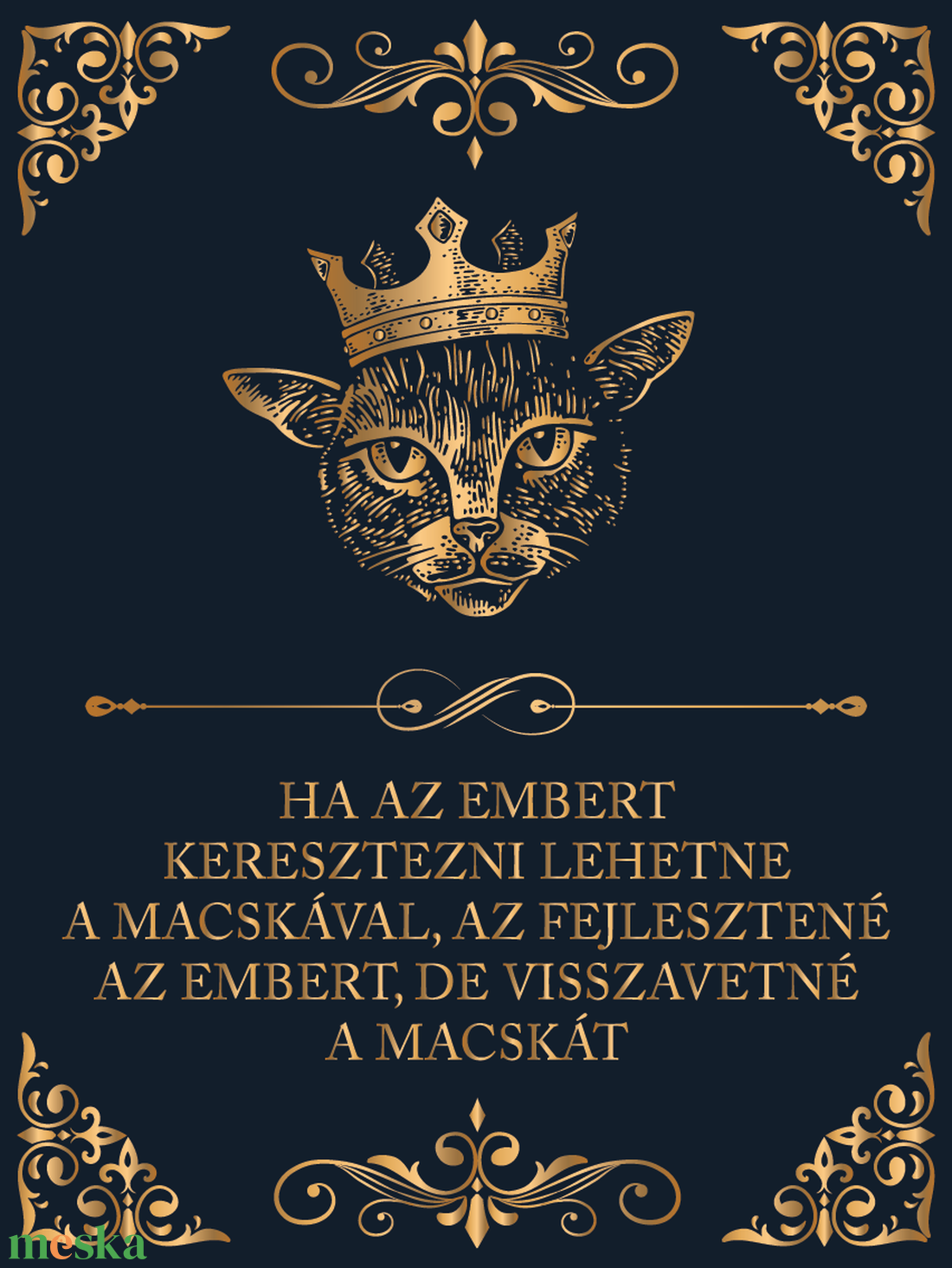 Ha az embert keresztezni lehetne a macskával... - cicás vászonkép idézettel - otthon & életmód - dekoráció - kép & falikép - vászonkép - Meska.hu Ha az embert keresztezni lehetne a macskával... - cicás vászonkép idézettel - otthon & életmód - dekoráció - kép & falikép - vászonkép - Meska.hu
