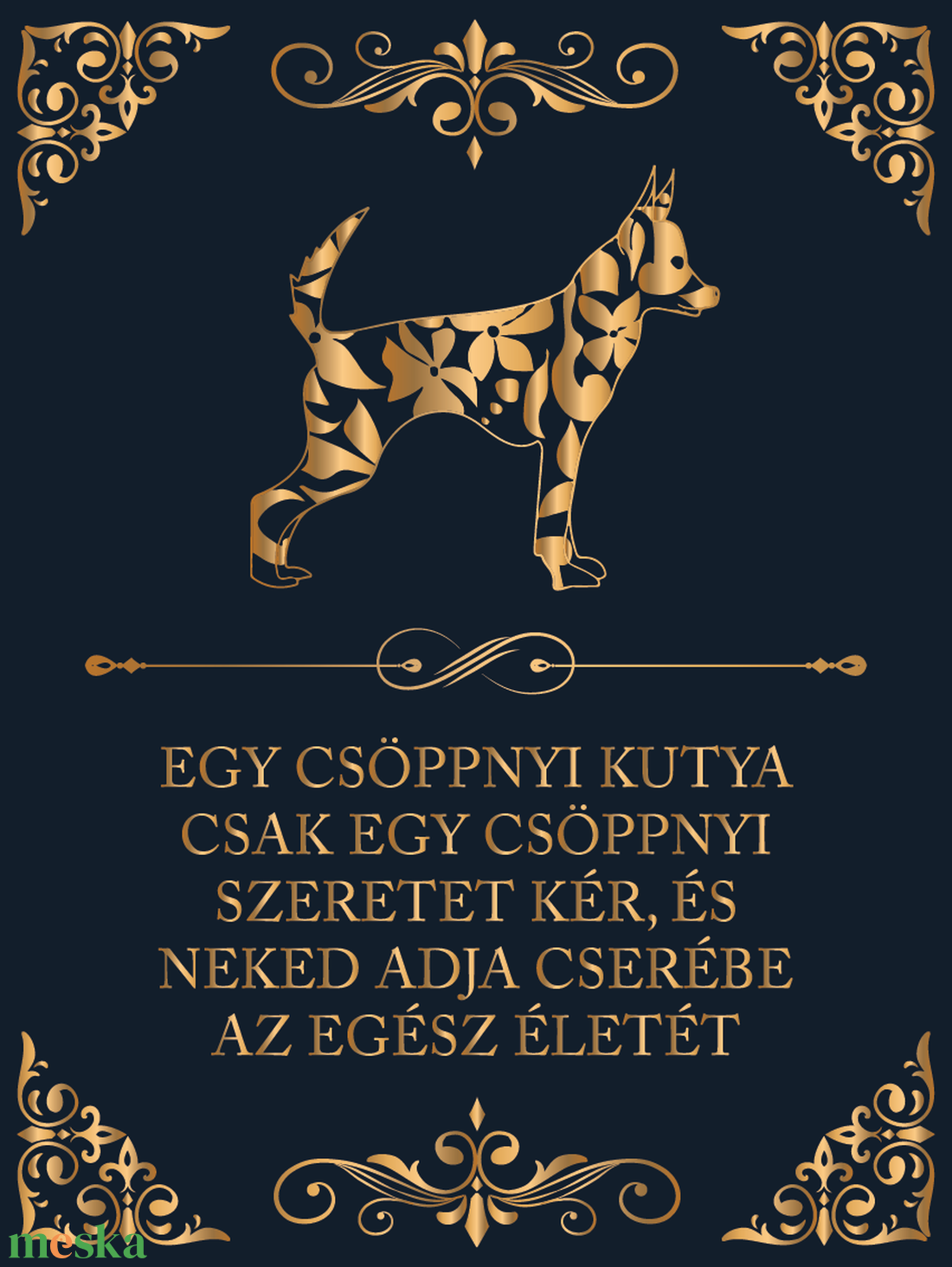 Csöppnyi kutya - kutyás vászonkép idézettel - otthon & életmód - dekoráció - kép & falikép - vászonkép - Meska.hu Csöppnyi kutya - kutyás vászonkép idézettel - otthon & életmód - dekoráció - kép & falikép - vászonkép - Meska.hu