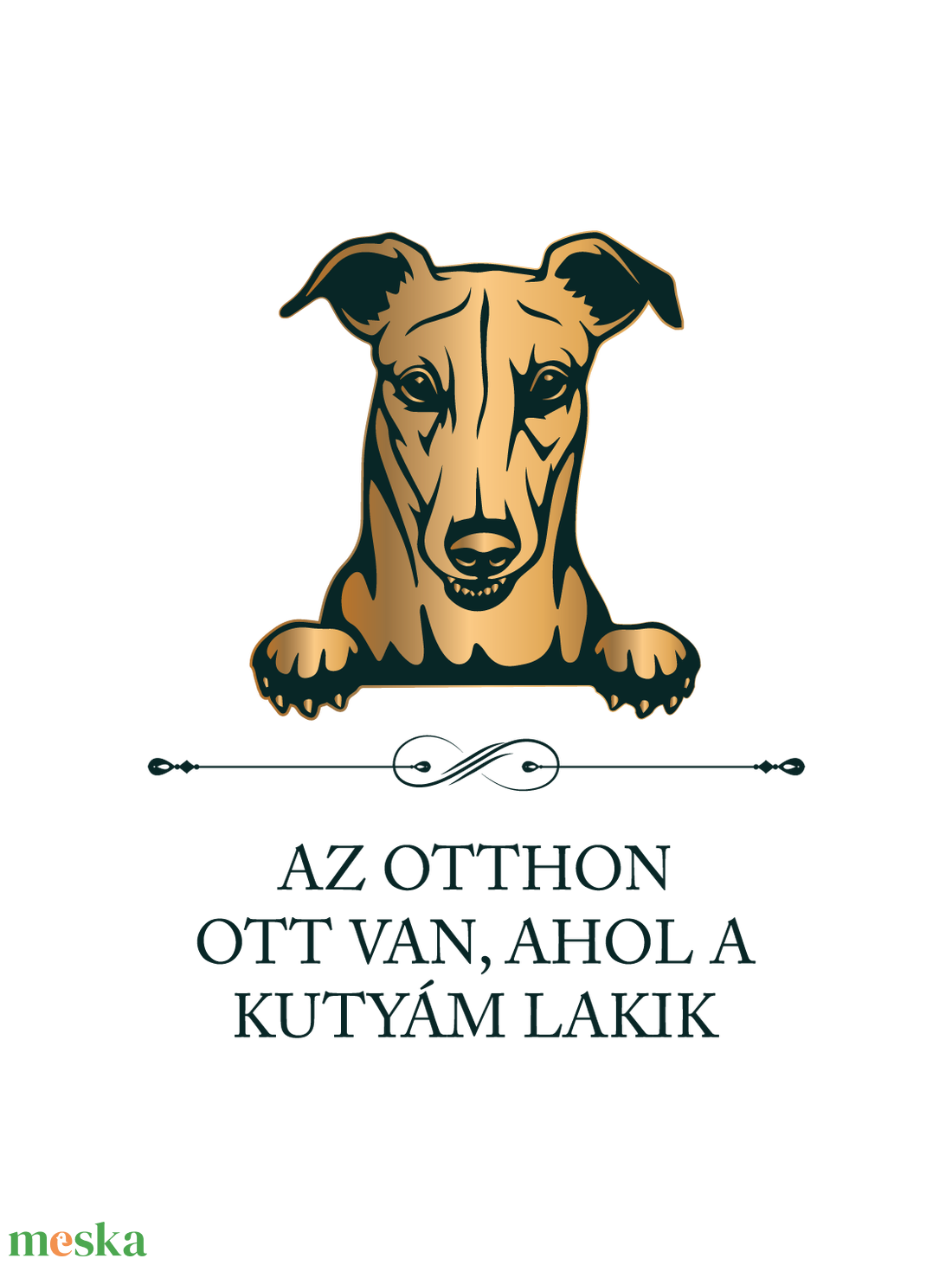 AGÁR - Az otthon ott van, ahol a kutyám lakik - póló - ruha & divat - női ruha - póló, felső - Meska.hu