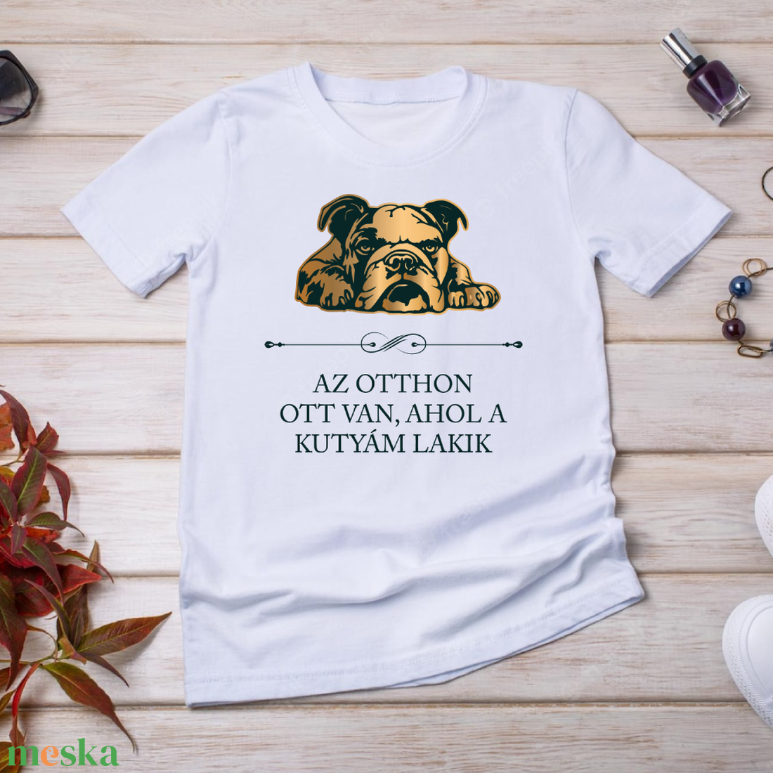 ANGOL BULLDOG - Az otthon ott van, ahol a kutyám lakik - póló - ruha & divat - női ruha - póló, felső - Meska.hu ANGOL BULLDOG - Az otthon ott van, ahol a kutyám lakik - póló - ruha & divat - női ruha - póló, felső - Meska.hu