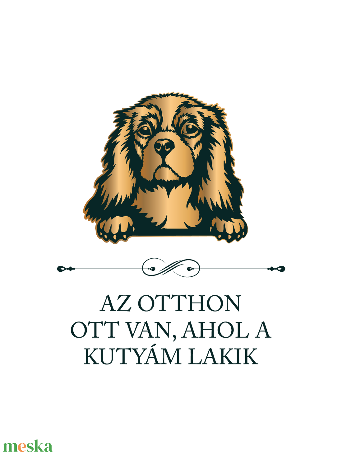 COCKER SPÁNIEL - Az otthon ott van, ahol a kutyám lakik - póló - ruha & divat - női ruha - póló, felső - Meska.hu