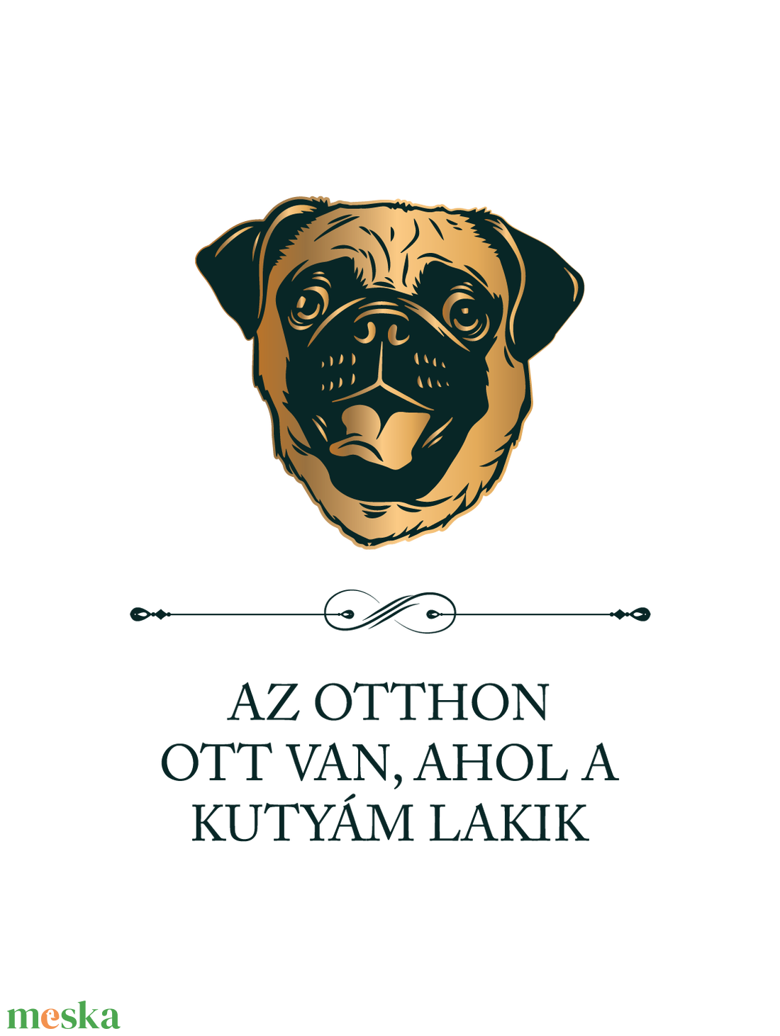 MOPSZ - Az otthon ott van, ahol a kutyám lakik - póló - ruha & divat - női ruha - póló, felső - Meska.hu MOPSZ - Az otthon ott van, ahol a kutyám lakik - póló - ruha & divat - női ruha - póló, felső - Meska.hu