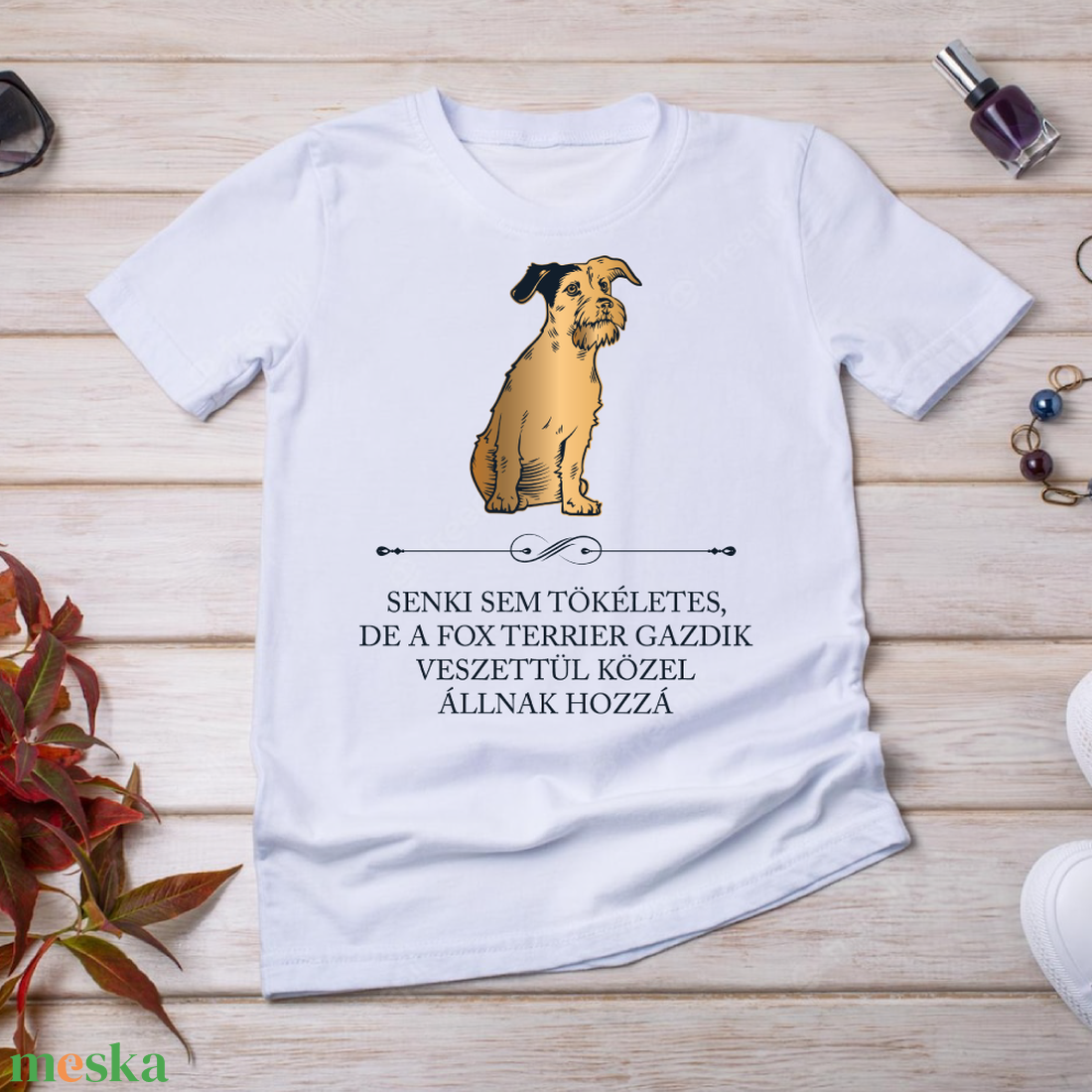 Tökéletes FOX TERRIER GAZDIK - póló - ruha & divat - női ruha - póló, felső - Meska.hu