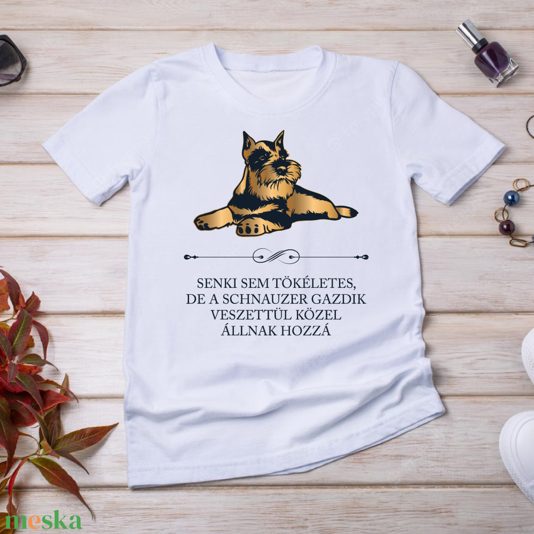 Tökéletes SCHNAUZER GAZDIK - póló - ruha & divat - női ruha - póló, felső - Meska.hu