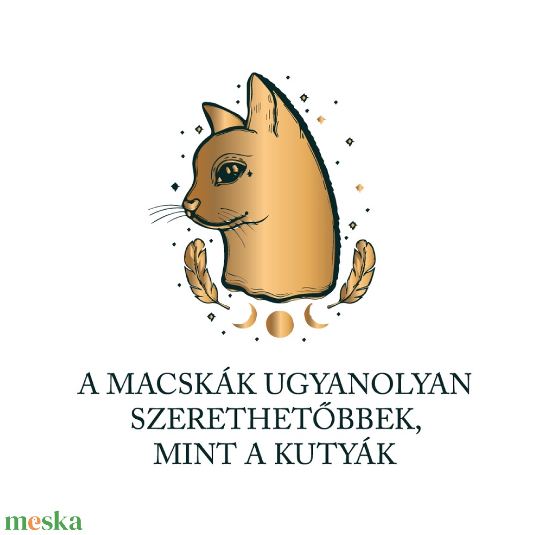 A macskák ugyanolyan szerethetőbbek... - macskás póló idézettel - ruha & divat - női ruha - póló, felső - Meska.hu
