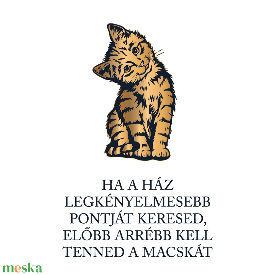 Macskakényelem - macskás póló idézettel - ruha & divat - női ruha - póló, felső - Meska.hu