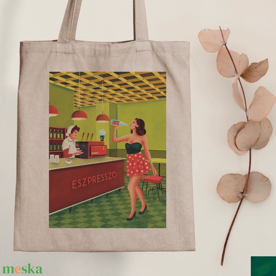 Presszó - vászontáska - Farkas Benjamin - táska & tok - bevásárlás & shopper táska - shopper, textiltáska, szatyor - Meska.hu Presszó - vászontáska - Farkas Benjamin - táska & tok - bevásárlás & shopper táska - shopper, textiltáska, szatyor - Meska.hu