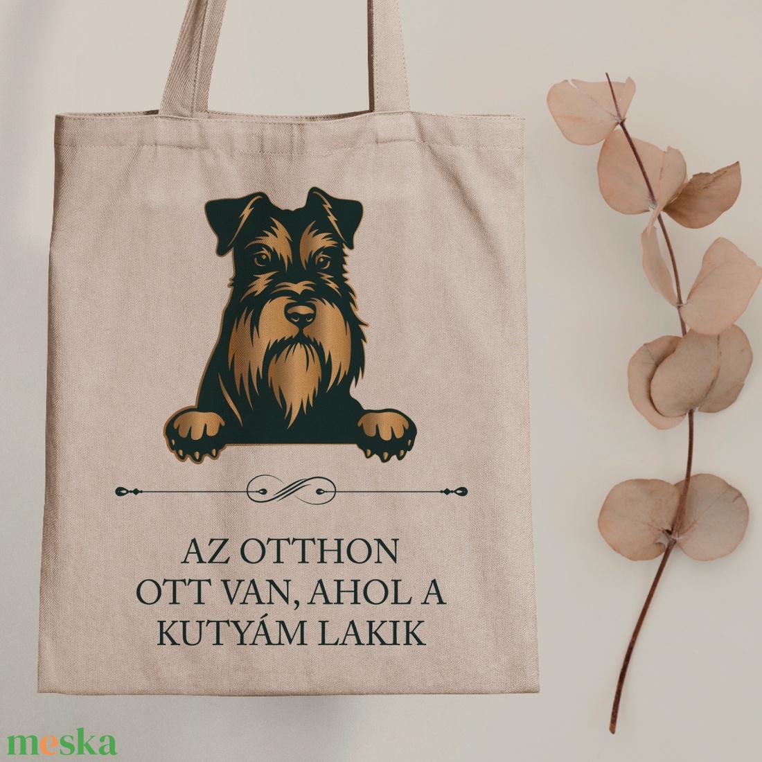 SCHNAUZER - Az otthon ott van, ahol a kutyám lakik - vászontáska - táska & tok - bevásárlás & shopper táska - shopper, textiltáska, szatyor - Meska.hu SCHNAUZER - Az otthon ott van, ahol a kutyám lakik - vászontáska - táska & tok - bevásárlás & shopper táska - shopper, textiltáska, szatyor - Meska.hu