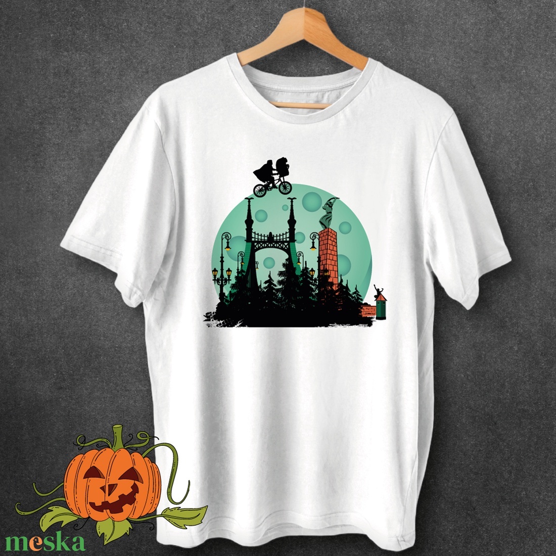 E.T. Újbuda felett - férfi póló - ruha & divat - férfi ruha - póló - Meska.hu