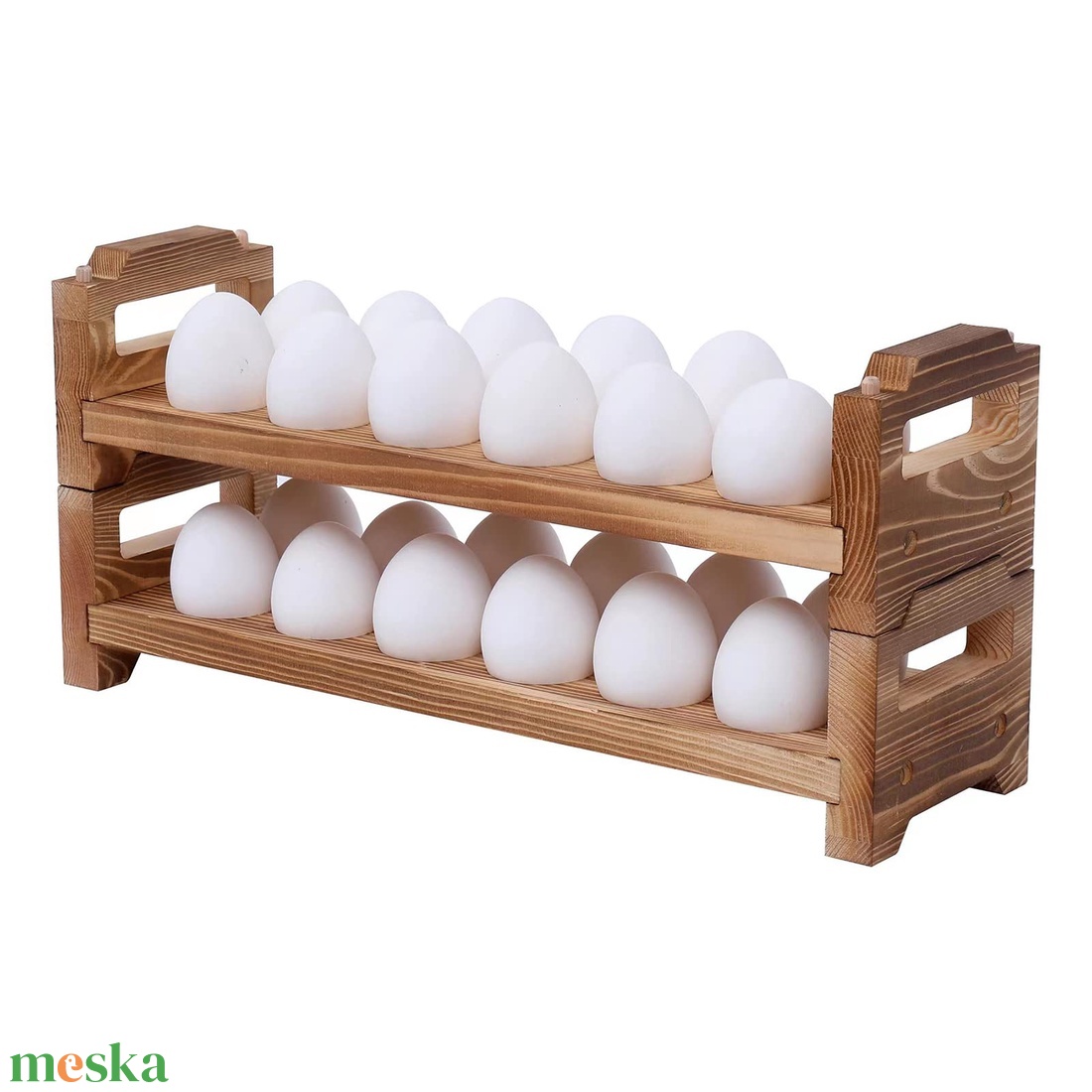 Fa tojástartó - otthon & életmód - konyhafelszerelés, tálalás - sütés, főzés - vágódeszka - Meska.hu