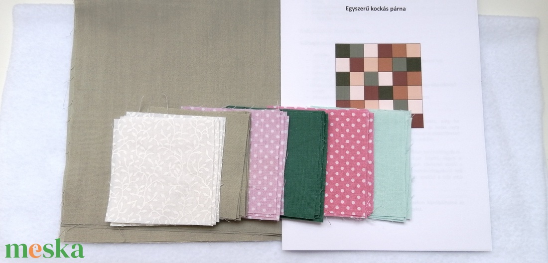 Kockás párna foltvarró csomag - diy (csináld magad) - egységcsomag - Meska.hu Kockás párna foltvarró csomag - diy (csináld magad) - egységcsomag - Meska.hu