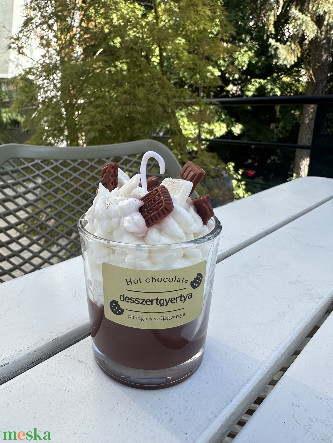 Hot Chocolate �� desszertgyertya szójaviaszból - otthon & életmód - gyertya, illat, aroma - gyertya - Meska.hu