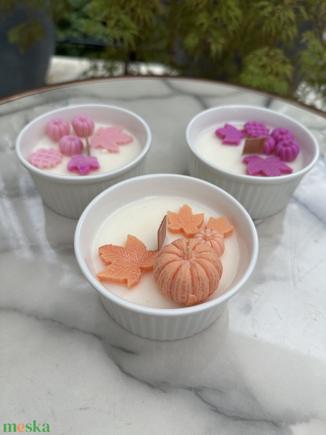 AUTUMN PETITE � őszi kókuszviasz köszönőajándék  - otthon & életmód - gyertya, illat, aroma - gyertya - Meska.hu