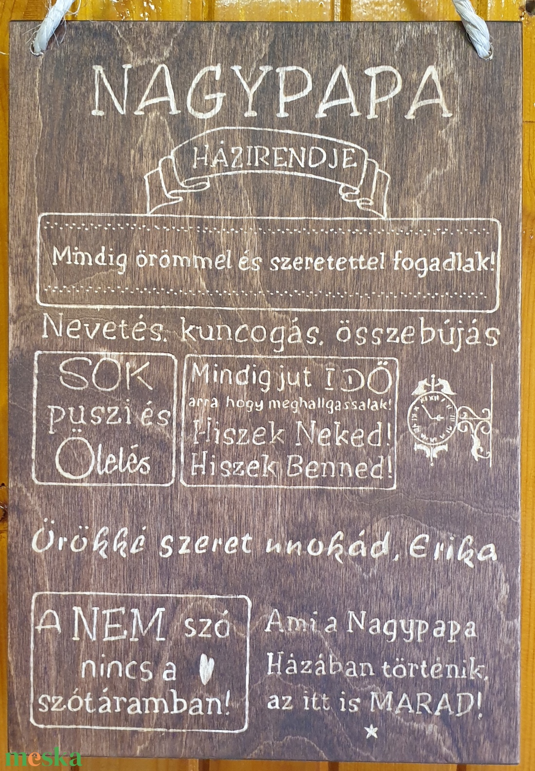 Nagypapa házirendje - otthon & életmód - dekoráció - kép & falikép - táblakép - Meska.hu Nagypapa házirendje - otthon & életmód - dekoráció - kép & falikép - táblakép - Meska.hu