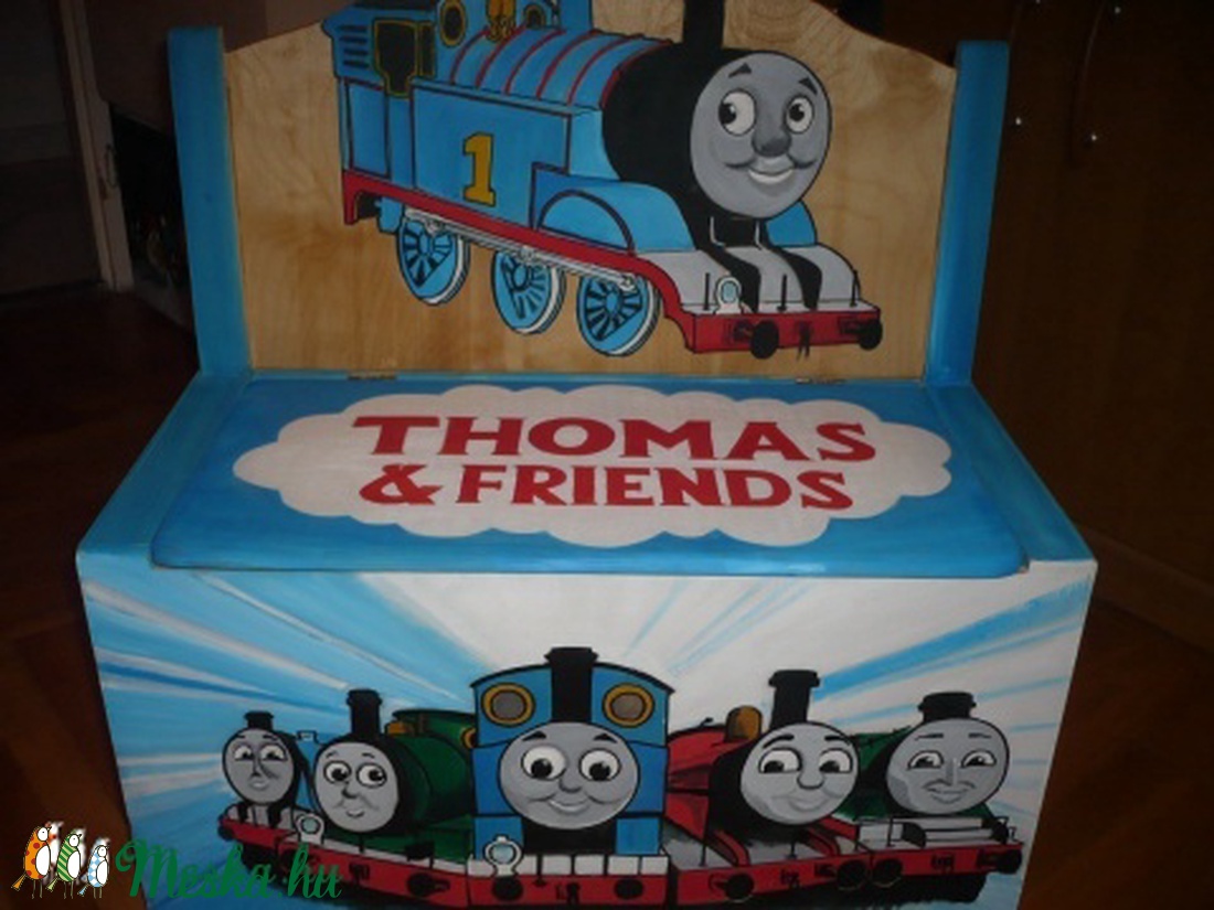 Thomas gyerekszobai tároló/pad -  - Meska.hu