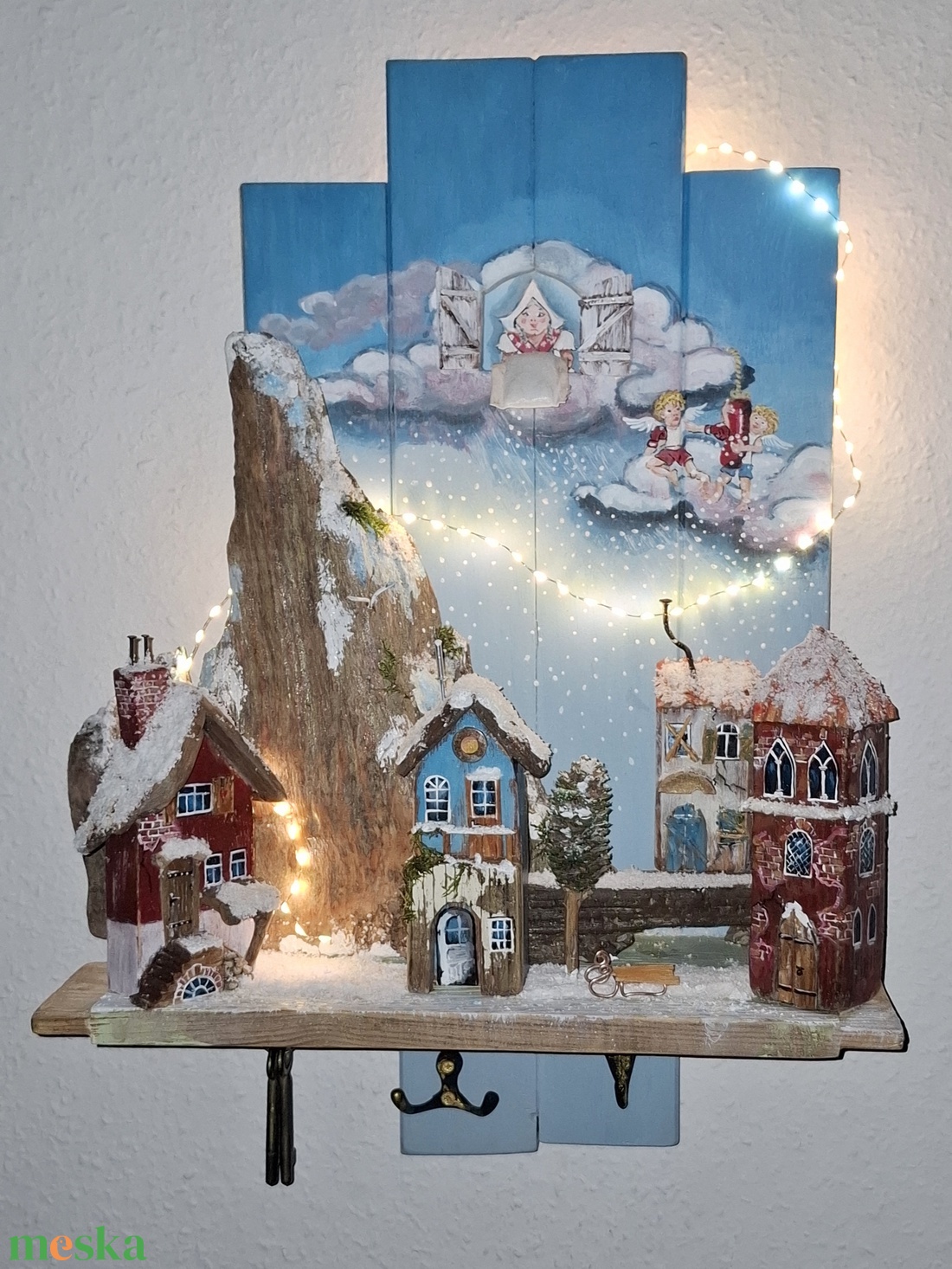 Hópárbaj fali kulcstartó  - otthon & életmód - dekoráció - fali és függő dekoráció - fali kulcstartó - Meska.hu