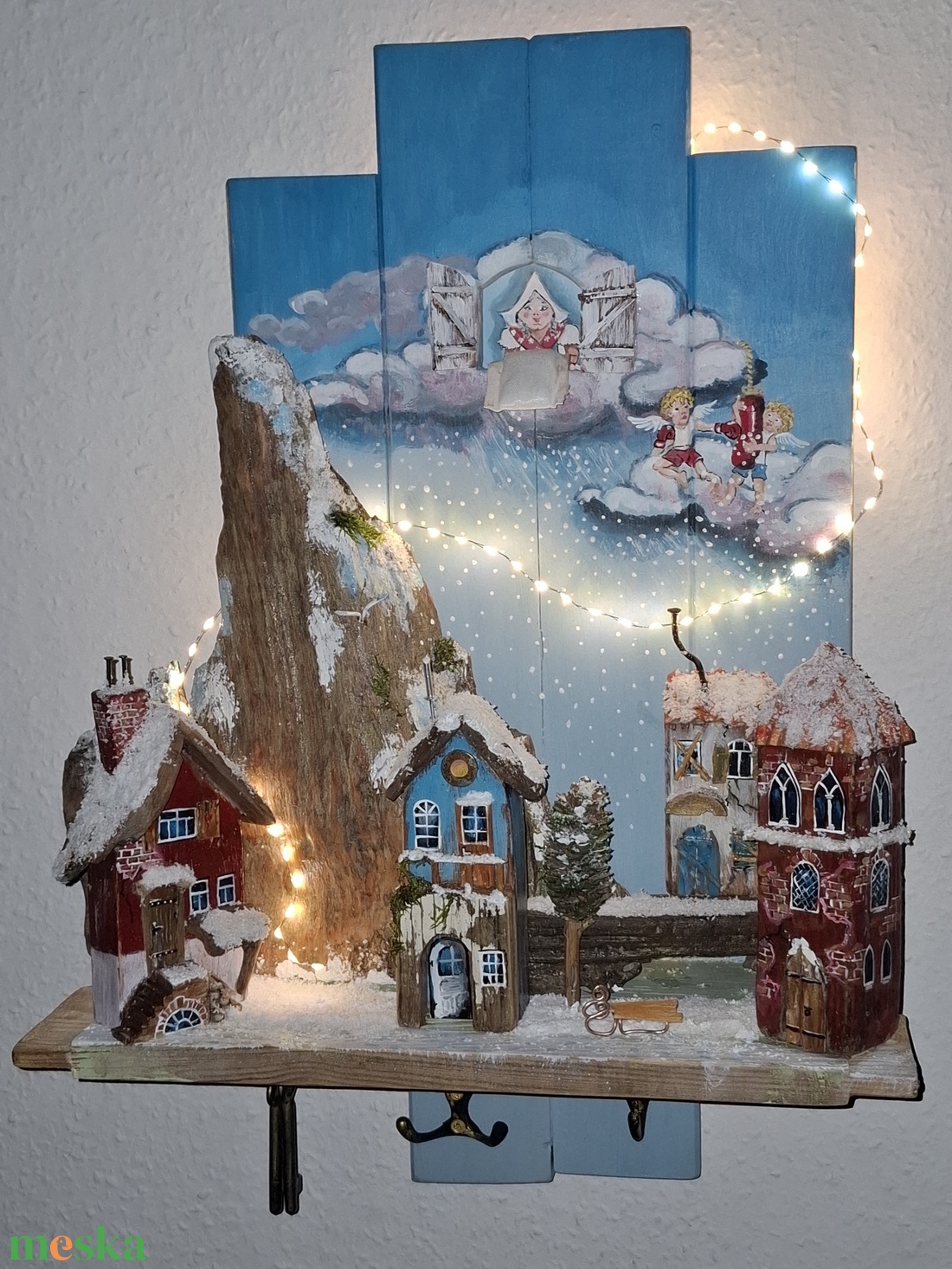 Hópárbaj fali kulcstartó  - otthon & életmód - dekoráció - fali és függő dekoráció - fali kulcstartó - Meska.hu