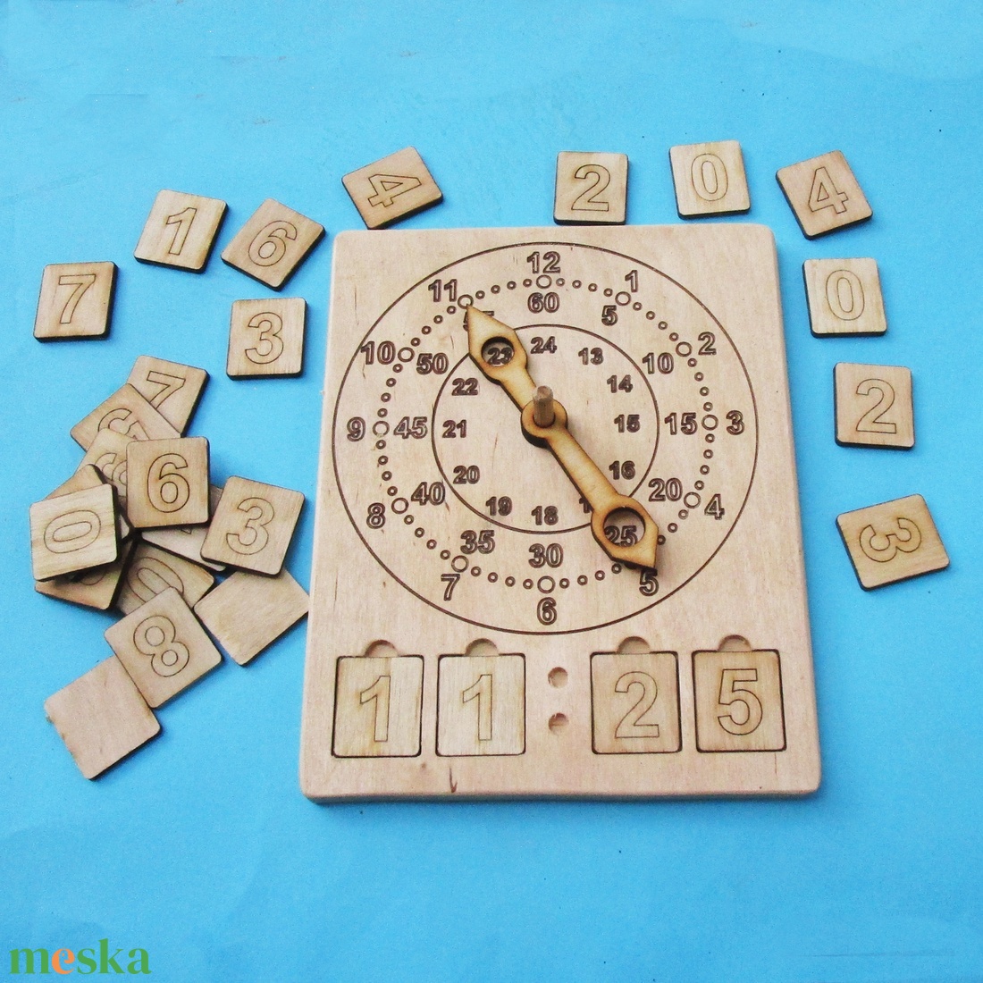 Óra tanító játék - játék & sport - készségfejlesztő és logikai játék - készségfejlesztő és logikai játék - Meska.hu