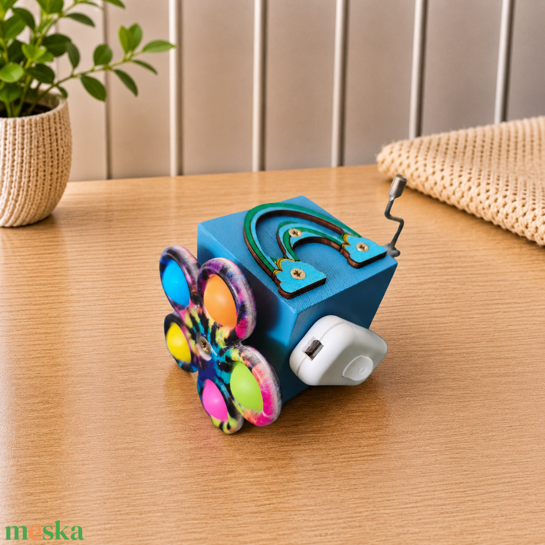 Matatókocka � Zenélő PopIt Bloom fejlesztőjáték - játék & sport - készségfejlesztő és logikai játék - oktató játékok - Meska.hu