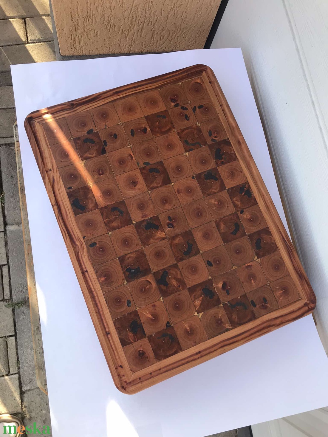 Vágódeszka kockamintás - otthon & életmód - konyhafelszerelés, tálalás - sütés, főzés - vágódeszka - Meska.hu Vágódeszka kockamintás - otthon & életmód - konyhafelszerelés, tálalás - sütés, főzés - vágódeszka - Meska.hu
