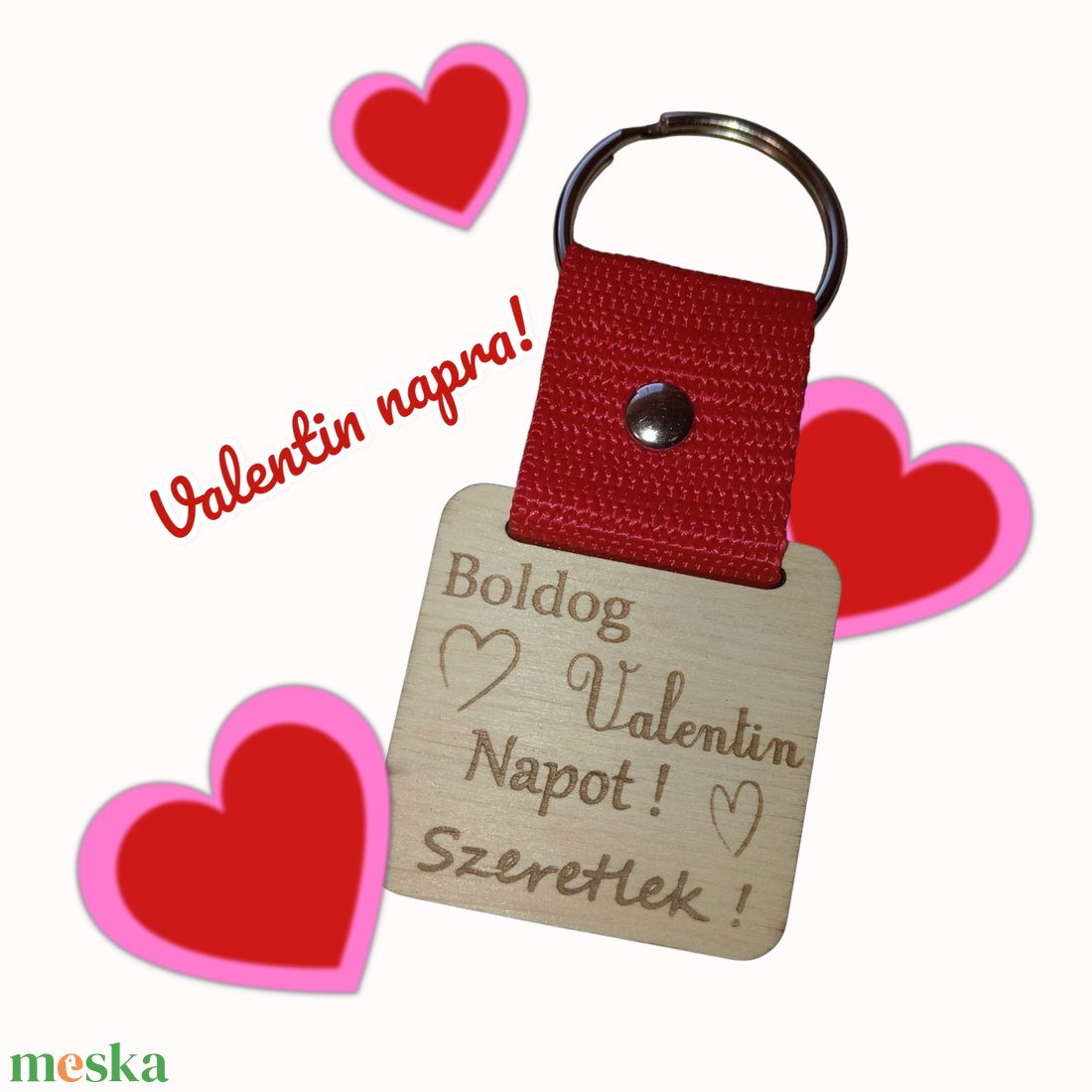 Kulcstartó Valentin napra (szeretlek) - táska & tok - kulcstartó & táskadísz - kulcstartó - Meska.hu