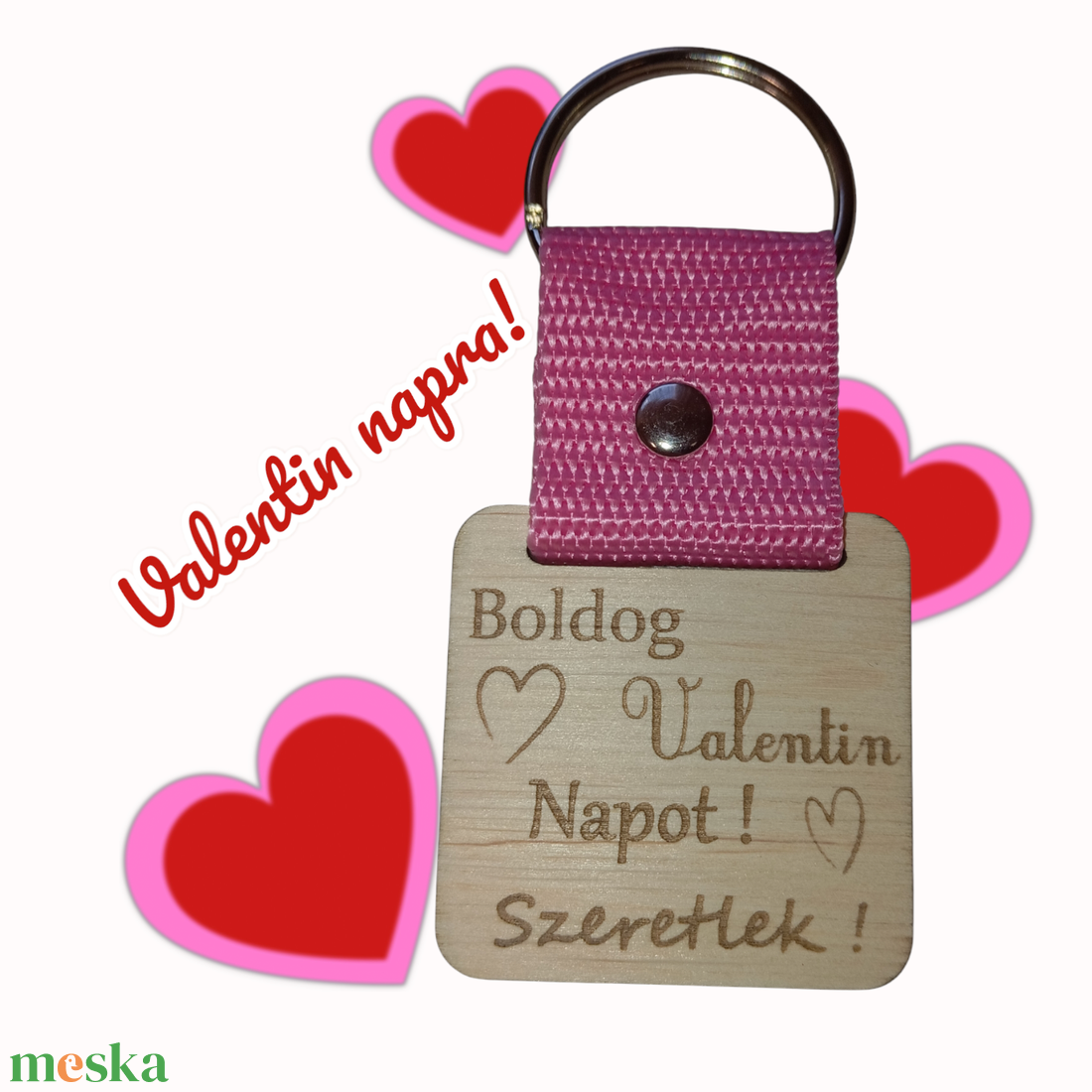 Kulcstartó Valentin napra (szeretlek) - táska & tok - kulcstartó & táskadísz - kulcstartó - Meska.hu
