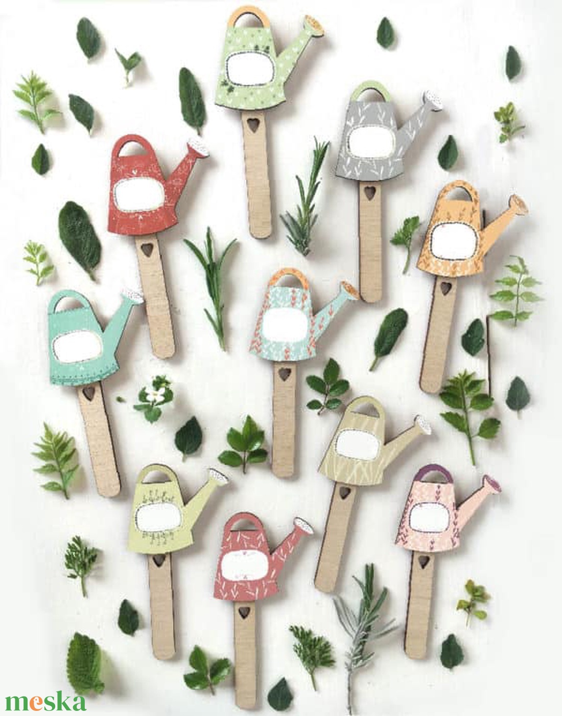 Fűszer-növény jelölő pálcák balkonra - otthon & életmód - ház & kert - növény & veteményes - Meska.hu