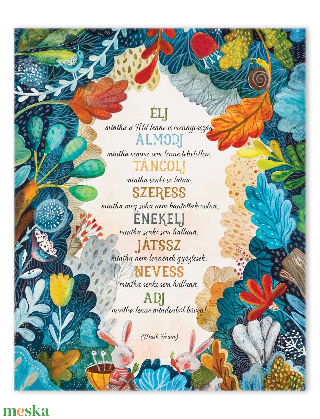 Kék liget vászonkép - otthon & életmód - dekoráció - fali és függő dekoráció - felirat - Meska.hu Kék liget vászonkép - otthon & életmód - dekoráció - fali és függő dekoráció - felirat - Meska.hu