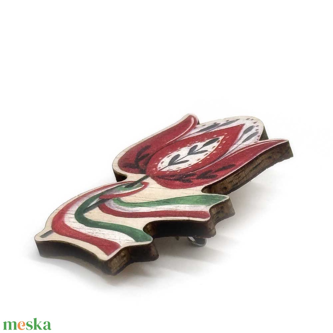 Tulipános kokárda - ékszer - kitűző és bross - Meska.hu
