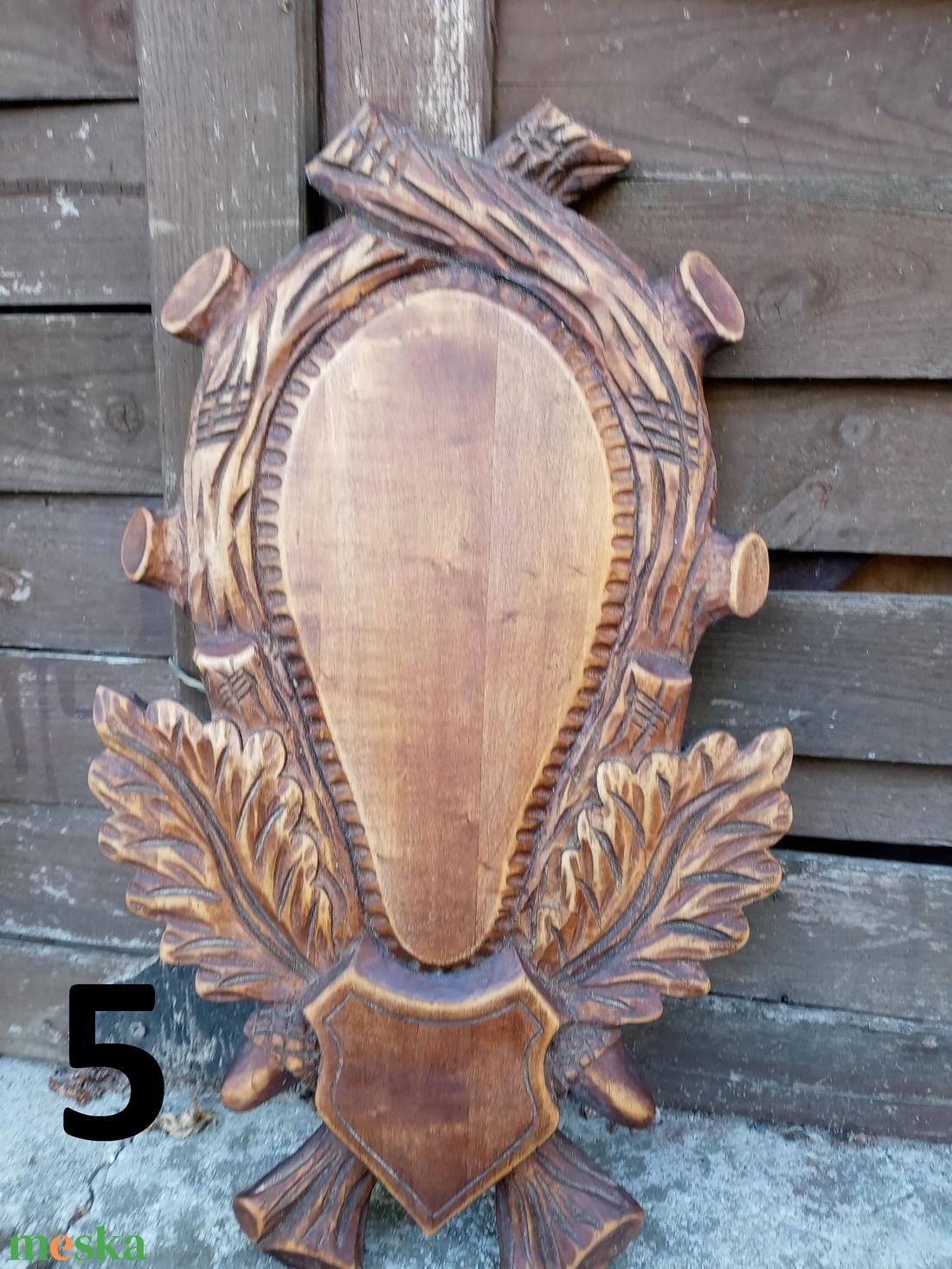 Kézzel faragott ,egyedi tervezésű,őz trófea tartó. - otthon & életmód - dekoráció - fali és függő dekoráció - függődísz - Meska.hu